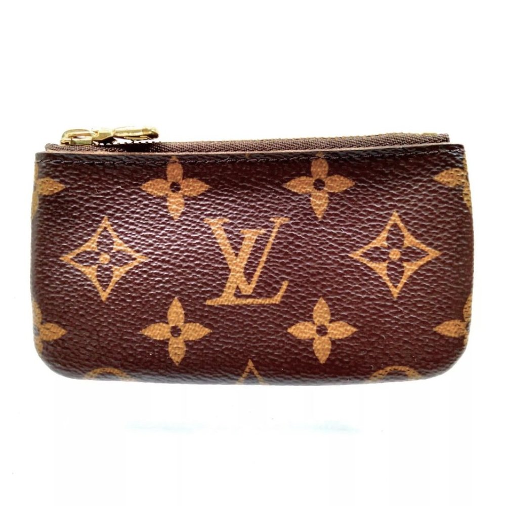 Louis Vuitton Monogram Leather Pochette Cles Key Pouch Cash/Change Holder